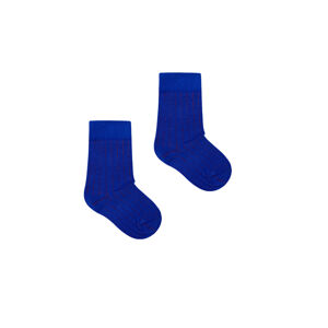 Kabak Detské ponožky Classic Ribbed Cornflower/Red 31-35