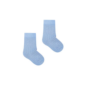 Kabak Detské ponožky Classic Ribbed Light Blue/Violet 31-35