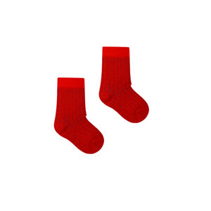 Kabak Detské ponožky Classic Ribbed Red/Navy Blue 31-35